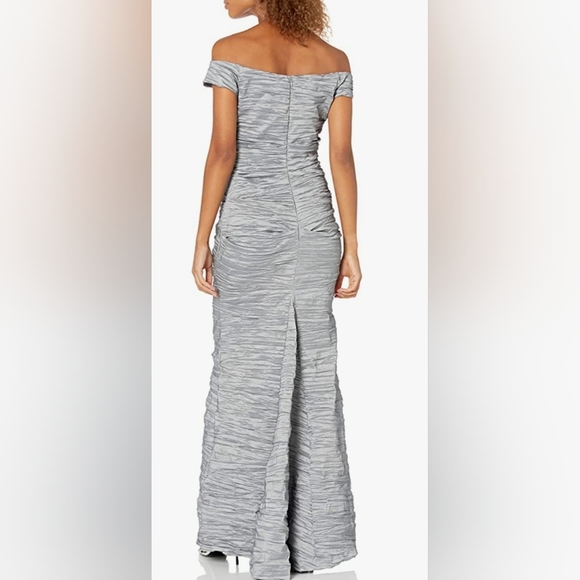 Alex Evenings Ruched Formal Gown NWT Platinum - Picture 2 of 6